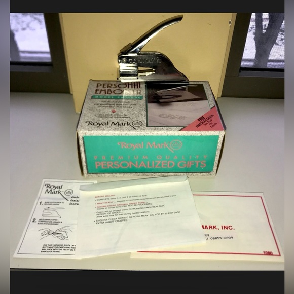Other Vintage Royal Mark Rm 100 Customizable Personal Embosser Poshmark